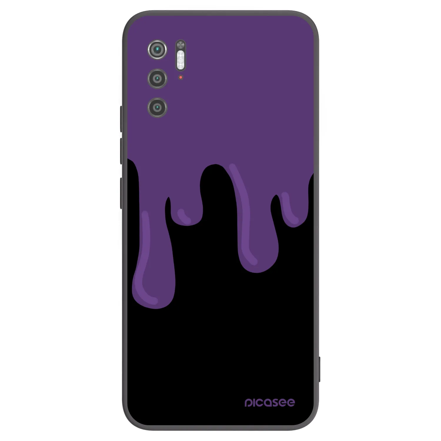 Picasee silikónový čierny obal pre Xiaomi Poco M3 Pro 5G - Purple spooky