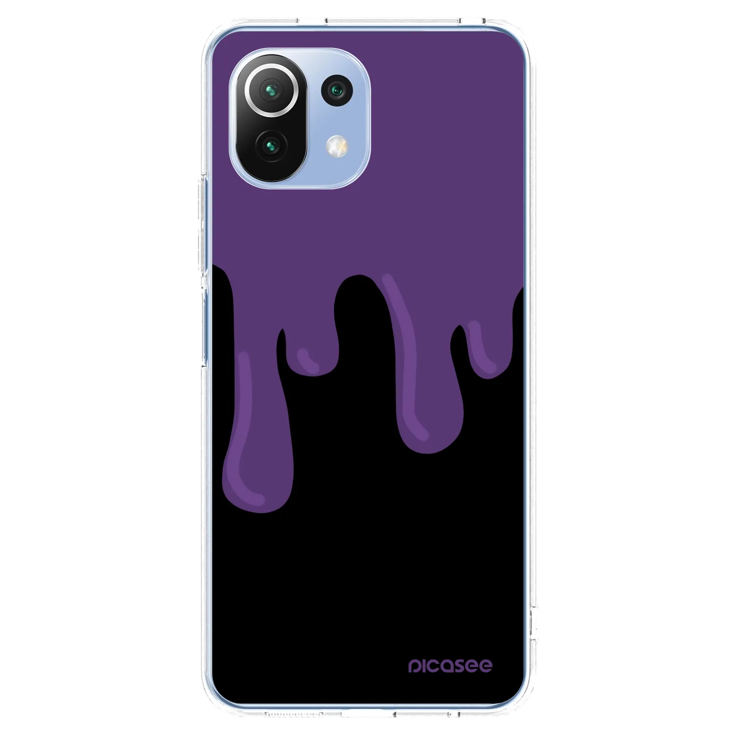 Picasee silikónový prehľadný obal pre Xiaomi 11 Lite 5G NE - Purple spooky