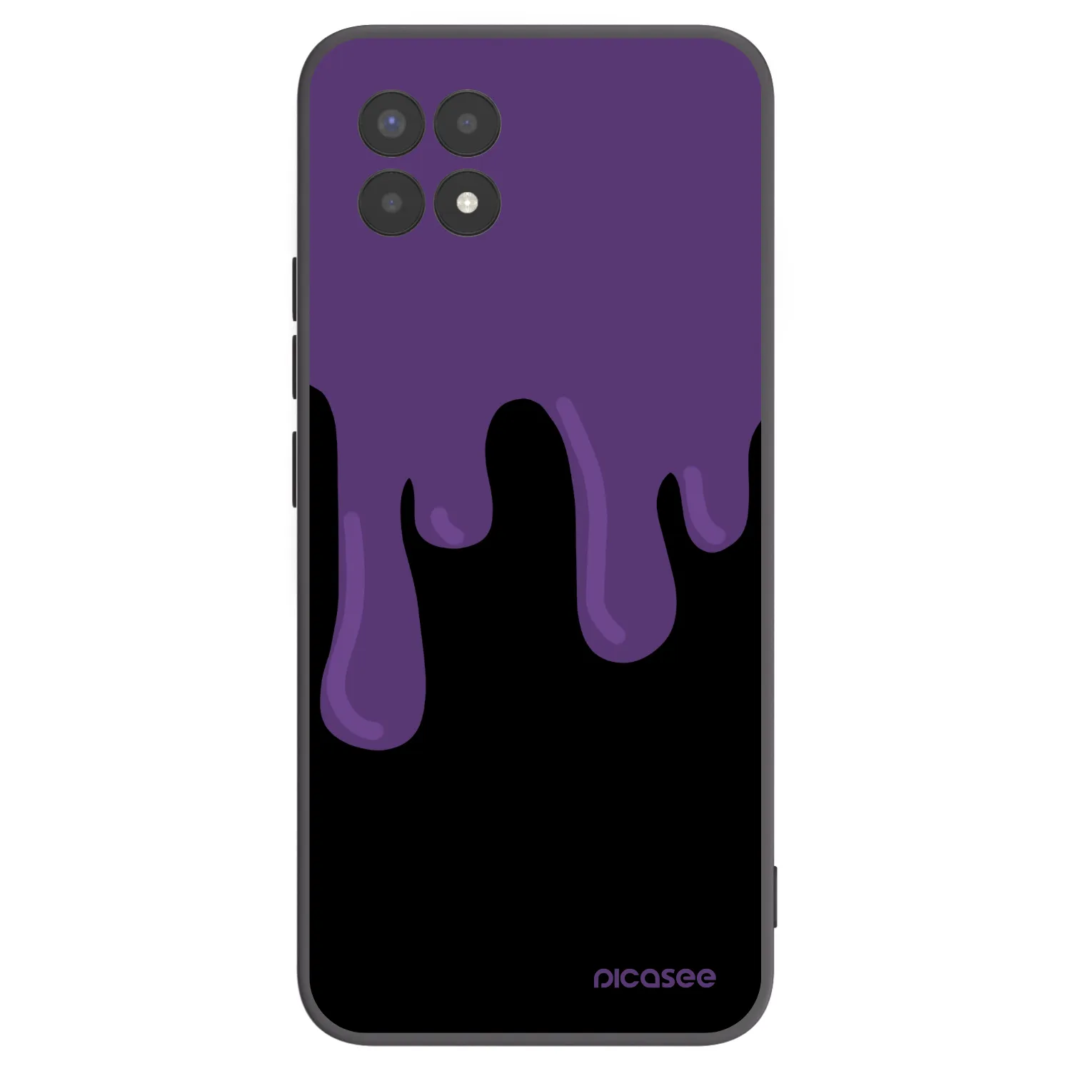 Picasee silikónový čierny obal pre Realme 8i - Purple spooky