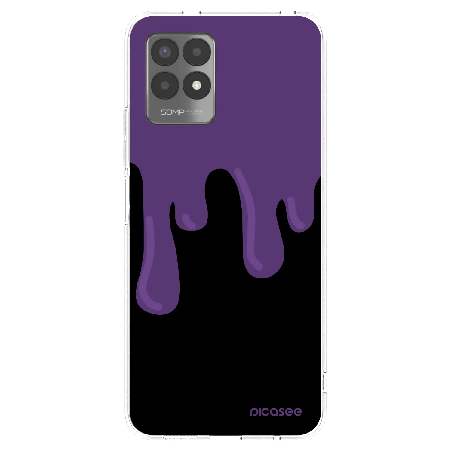 Picasee silikónový prehľadný obal pre Realme 8i - Purple spooky