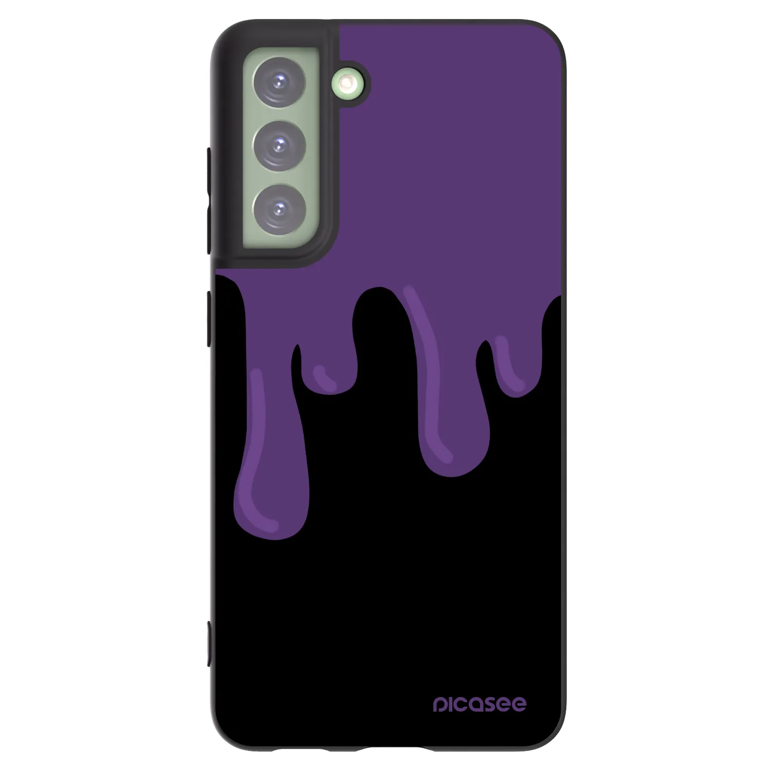 Picasee silikónový čierny obal pre Samsung Galaxy S21 FE 5G - Purple spooky