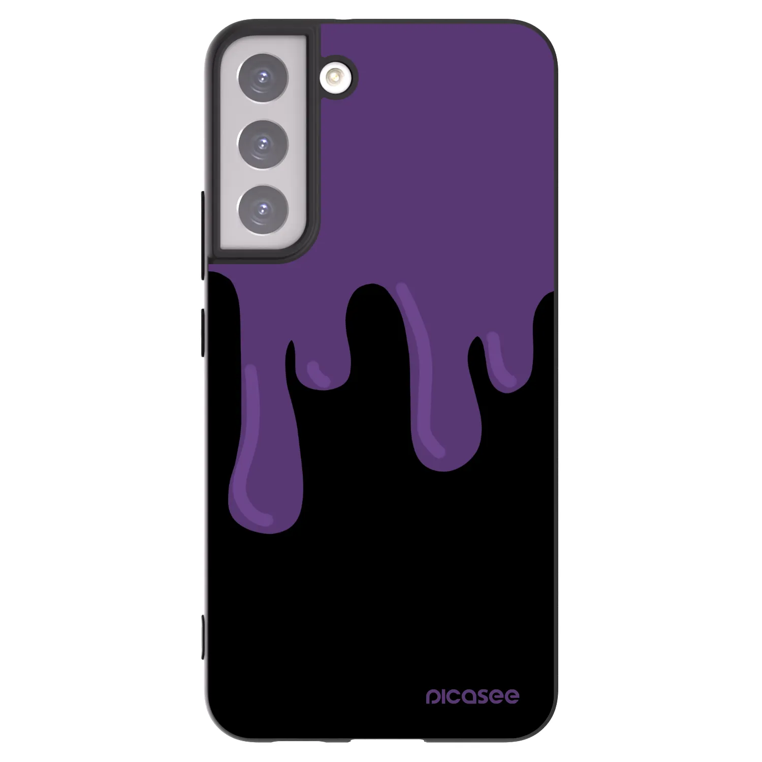 Picasee silikónový čierny obal pre Samsung Galaxy S22+ 5G - Purple spooky