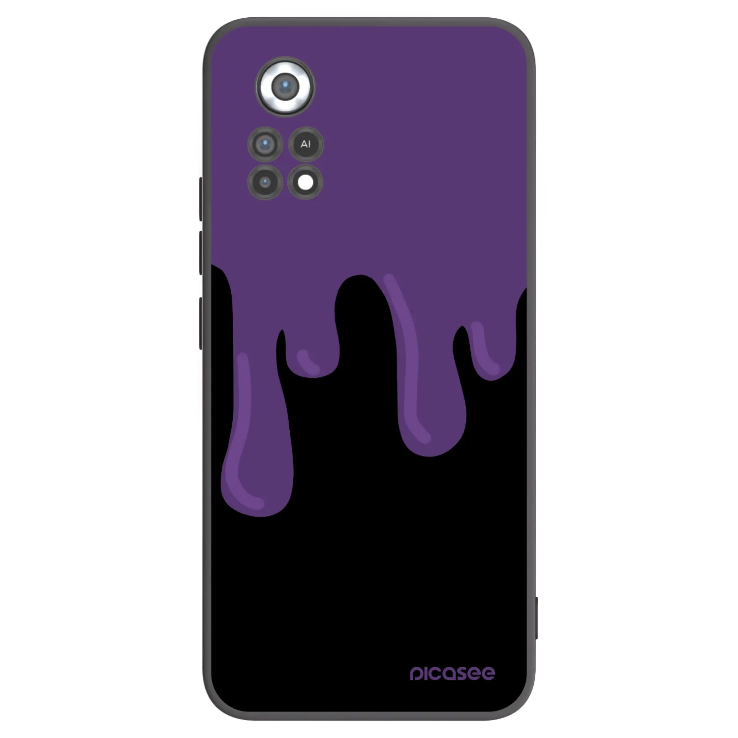 Picasee silikónový čierny obal pre Xiaomi Poco X4 Pro 5G - Purple spooky