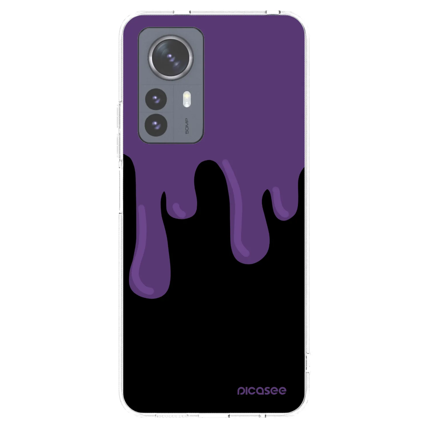 Picasee silikónový prehľadný obal pre Xiaomi 12 Pro - Purple spooky