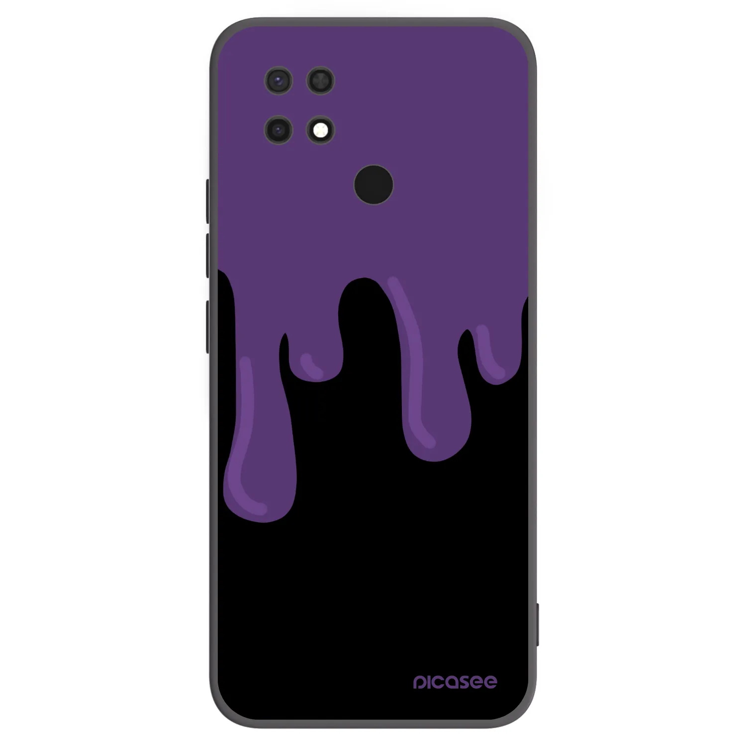 Picasee silikónový čierny obal pre Xiaomi Redmi 10C - Purple spooky