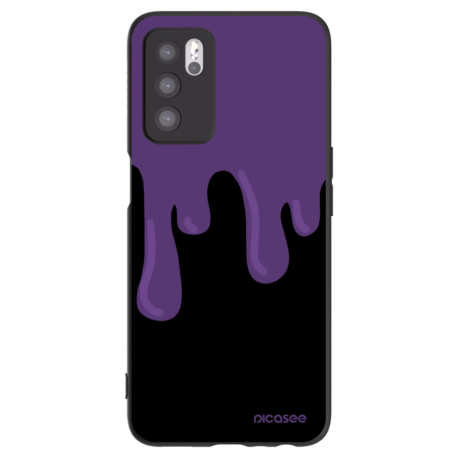 Picasee silikónový čierny obal pre OPPO A16s - Purple spooky