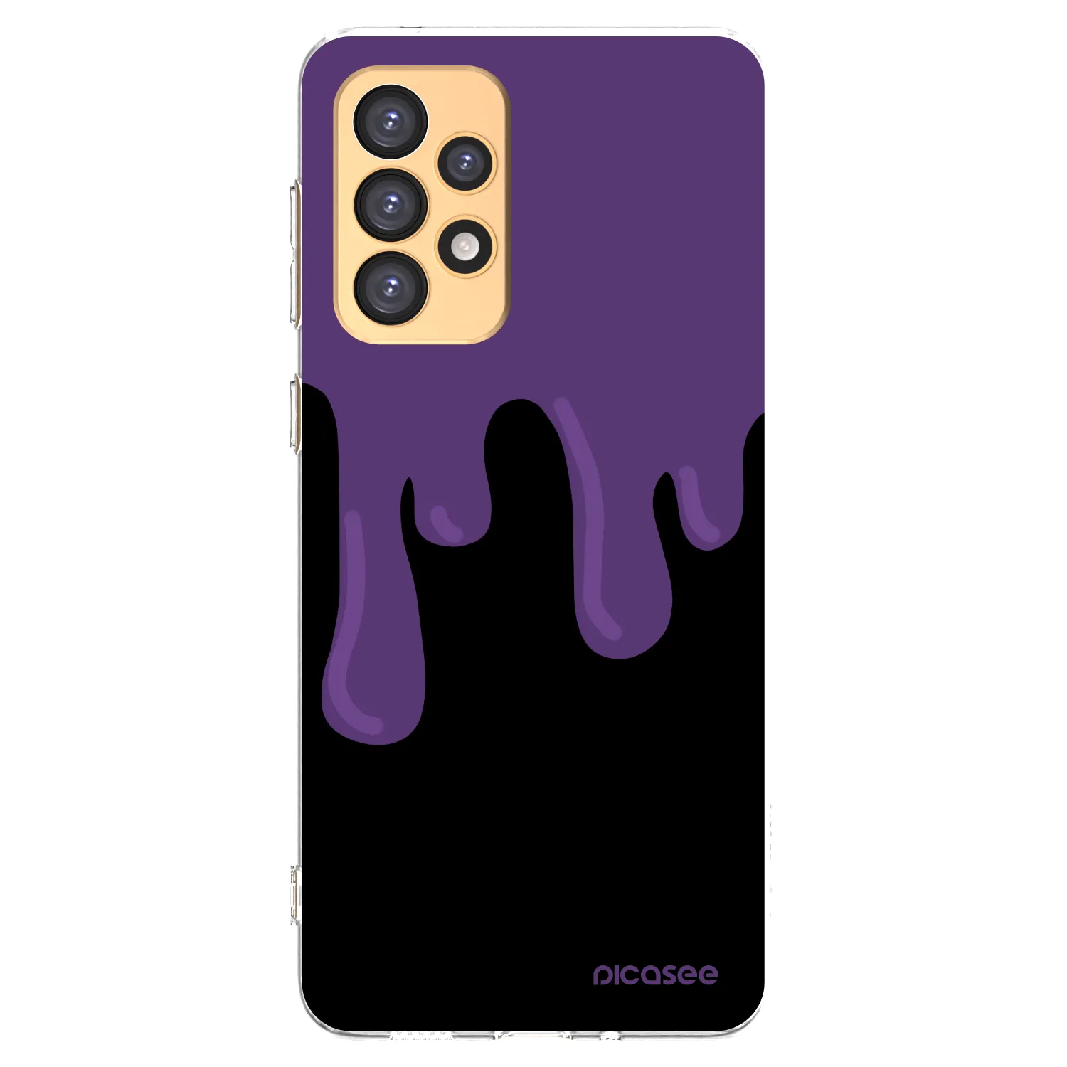 Picasee silikónový prehľadný obal pre Samsung Galaxy A33 5G A336 - Purple spooky