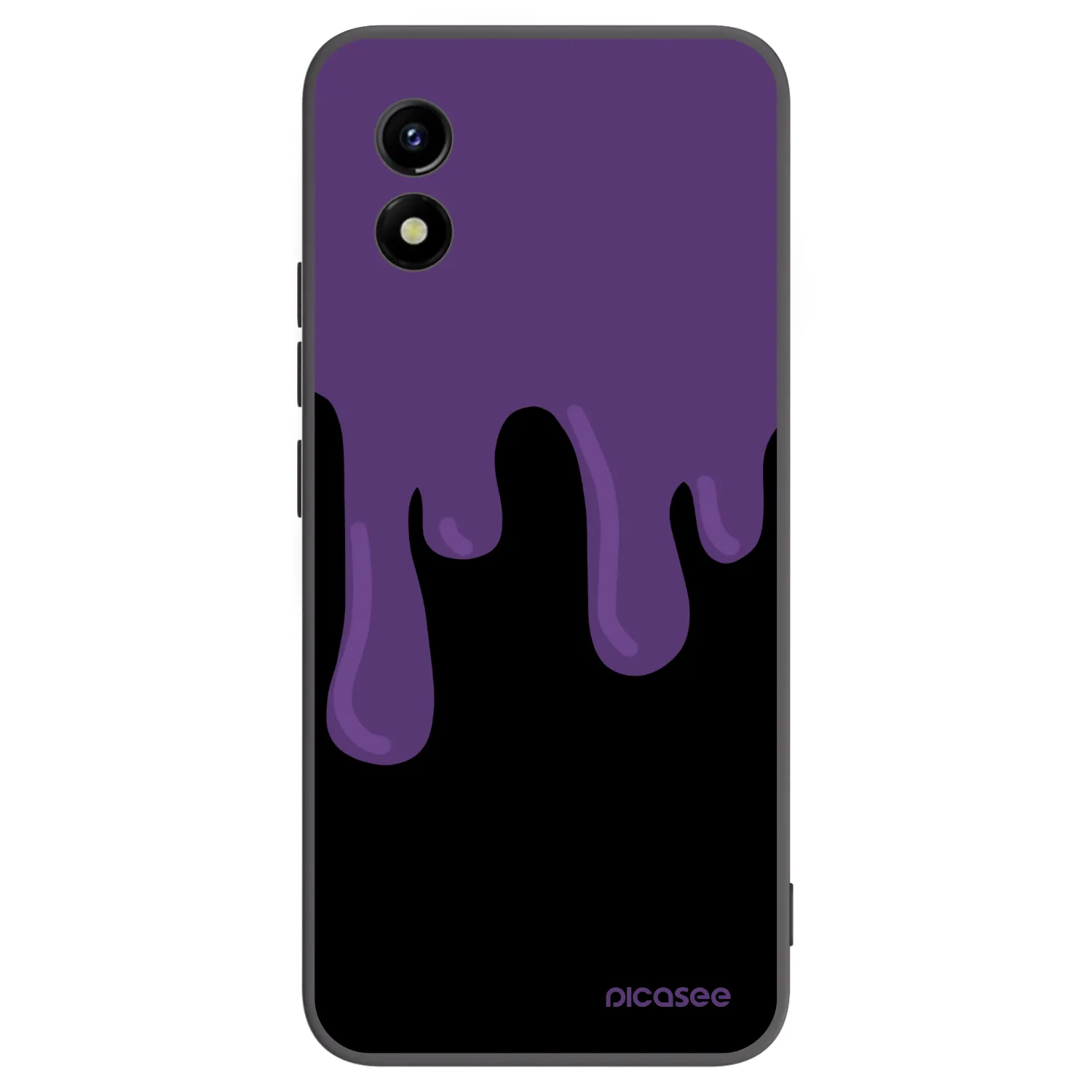 Picasee silikónový čierny obal pre Vivo Y01 - Purple spooky