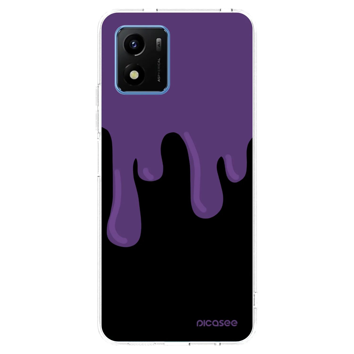 Picasee silikónový prehľadný obal pre Vivo Y01 - Purple spooky