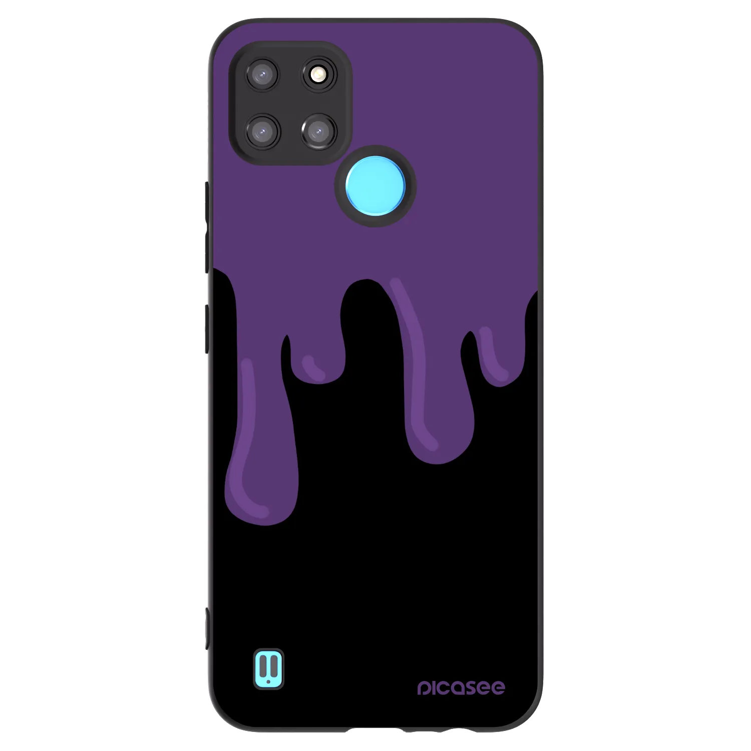 Picasee silikónový čierny obal pre Realme C21Y - Purple spooky