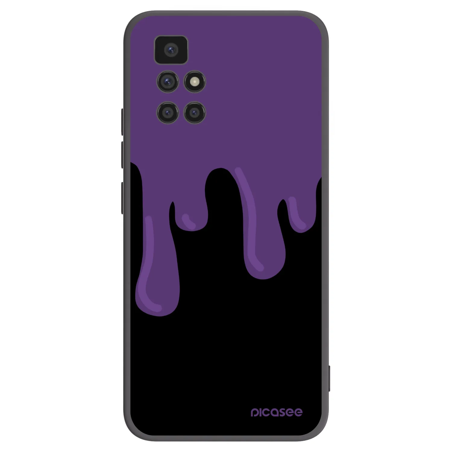 Picasee silikónový čierny obal pre Xiaomi Redmi 10 (2022) - Purple spooky