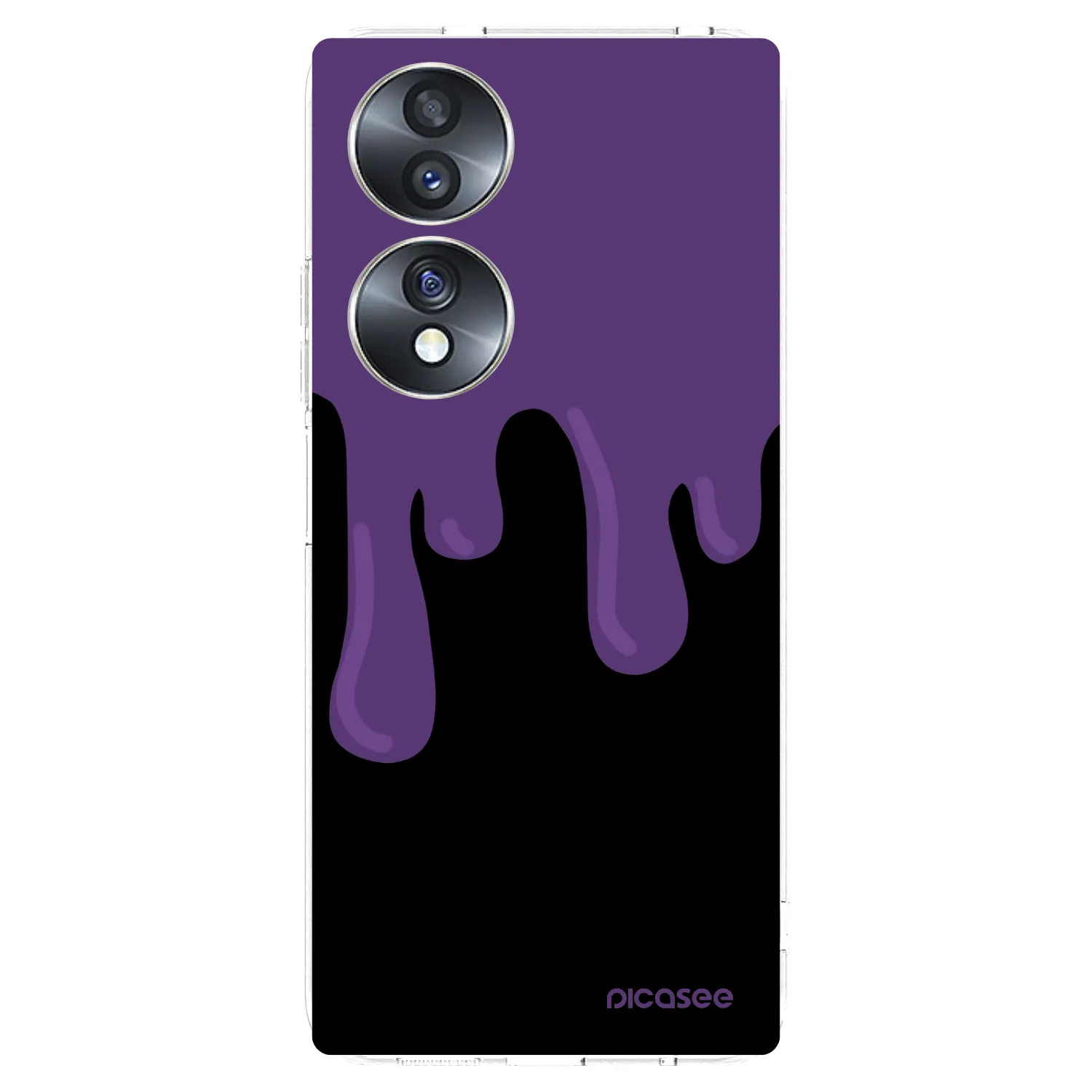 Picasee silikónový prehľadný obal pre Honor 70 - Purple spooky