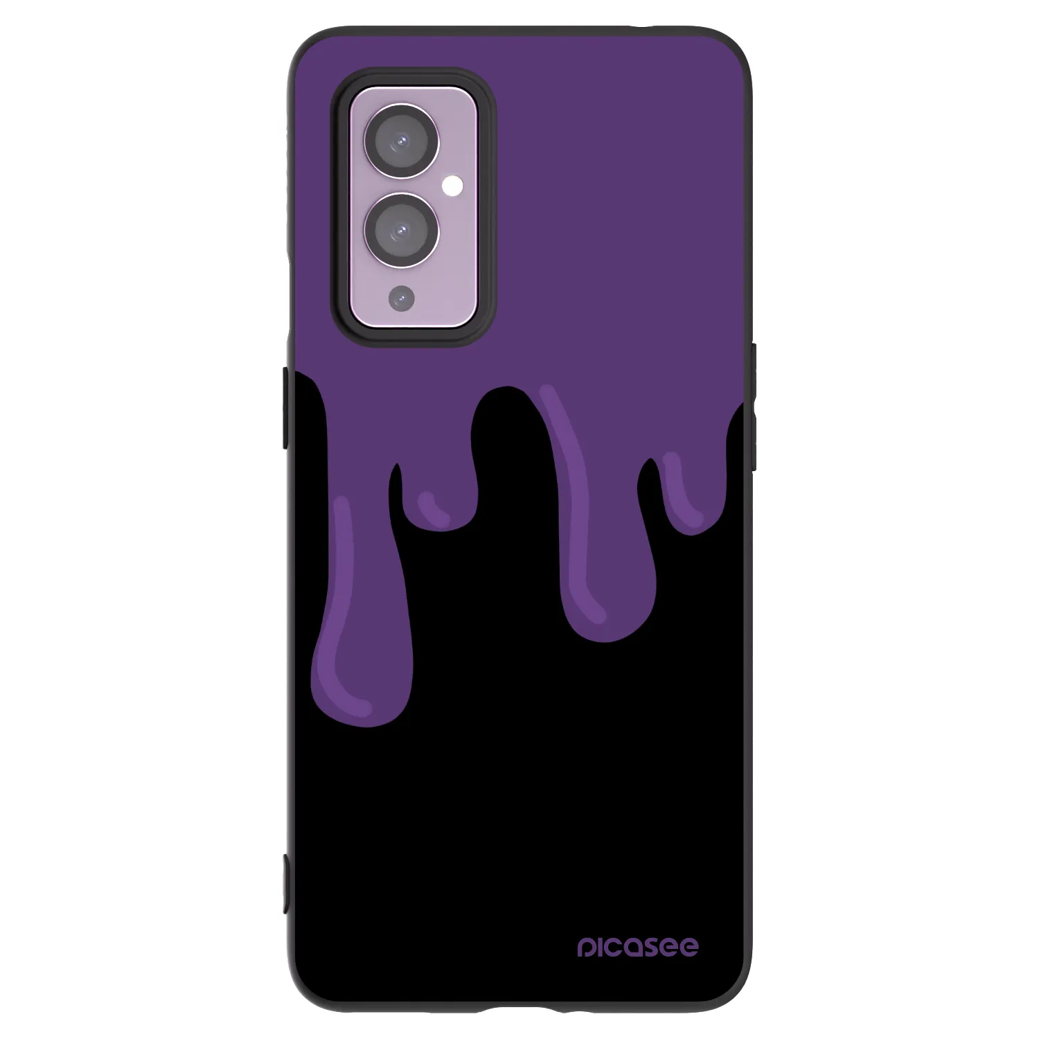 Picasee silikónový čierny obal pre OnePlus 9 - Purple spooky
