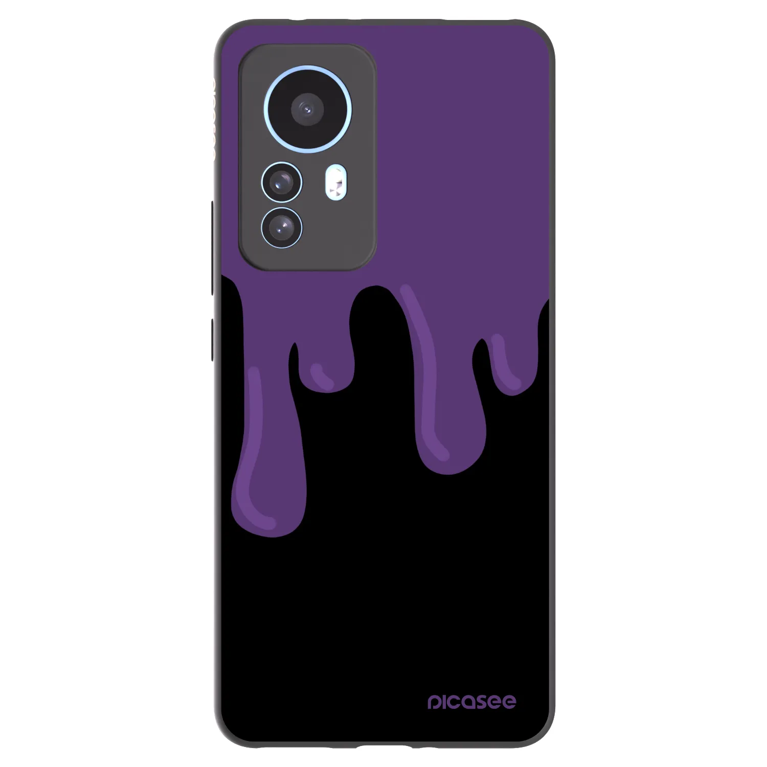 Picasee silikónový čierny obal pre Xiaomi 12T Pro - Purple spooky