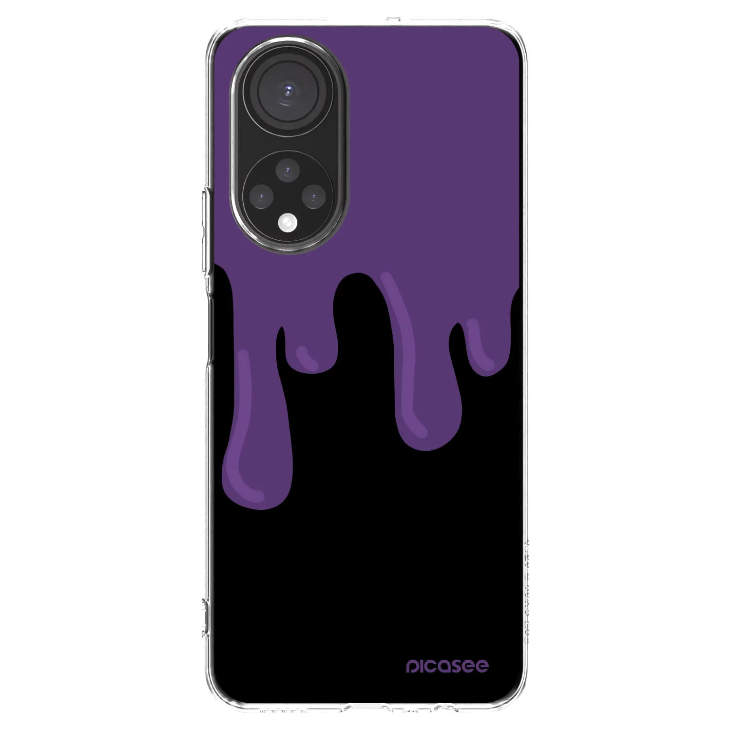 Picasee silikónový prehľadný obal pre Honor X7 - Purple spooky