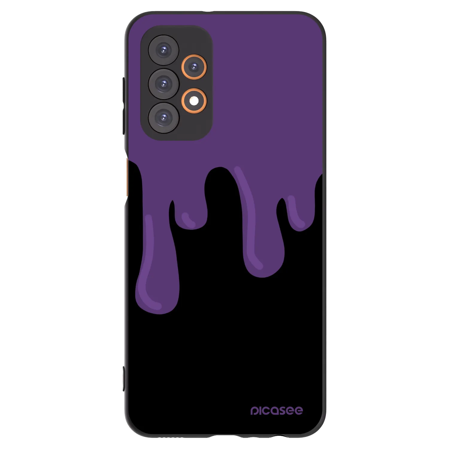 Picasee silikónový čierny obal pre Samsung Galaxy A23 A235F 4G - Purple spooky