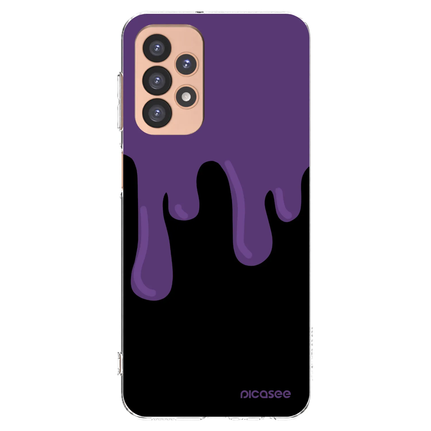 Picasee silikónový prehľadný obal pre Samsung Galaxy A23 A236B 5G - Purple spooky