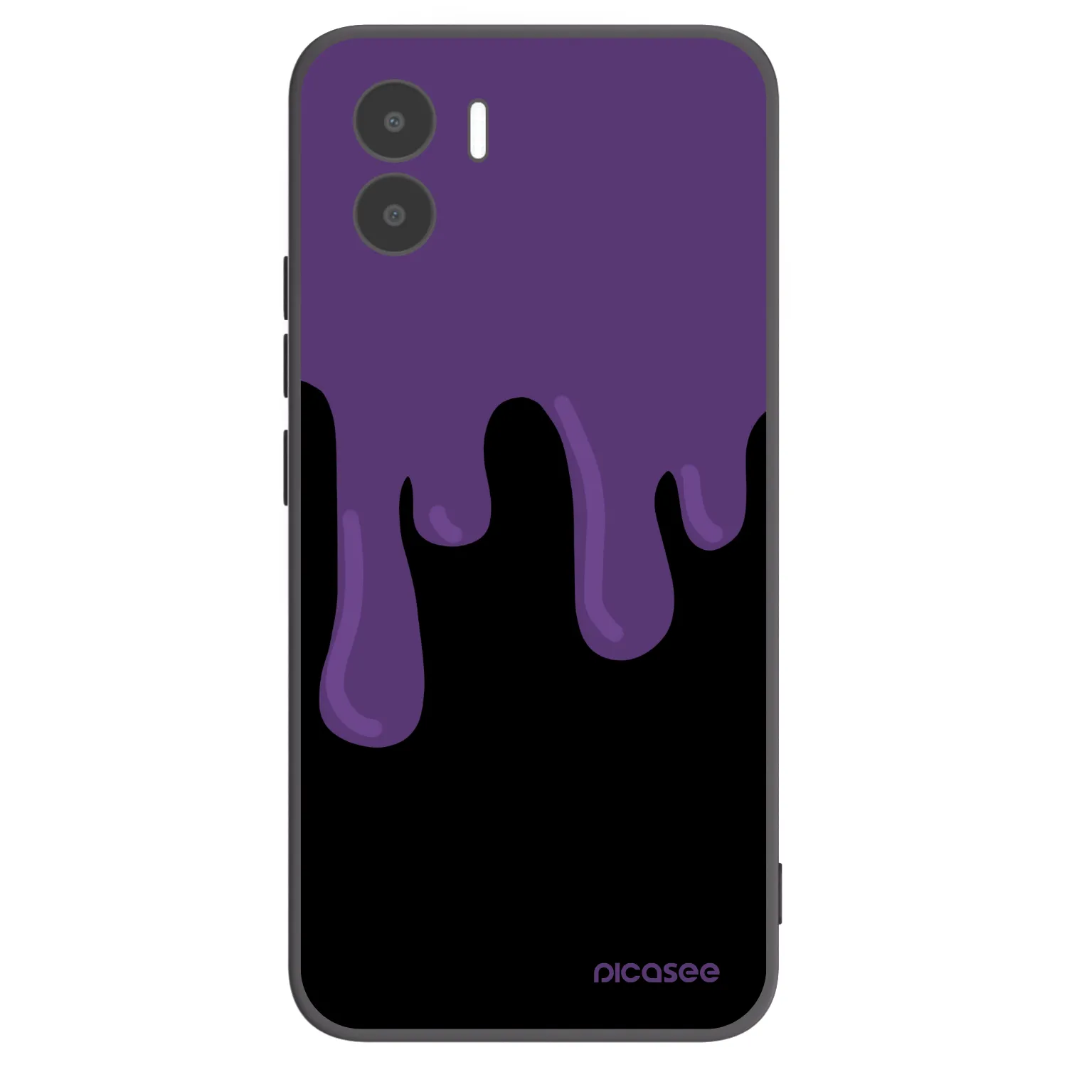 Picasee silikónový čierny obal pre Xiaomi Redmi A1 - Purple spooky