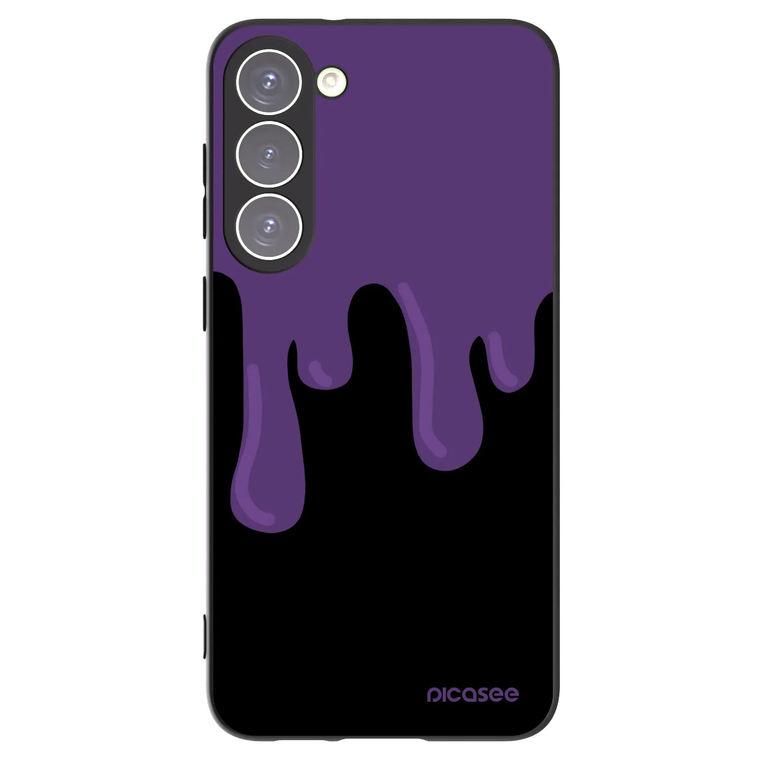 Picasee silikónový čierny obal pre Samsung Galaxy S23+ 5G - Purple spooky