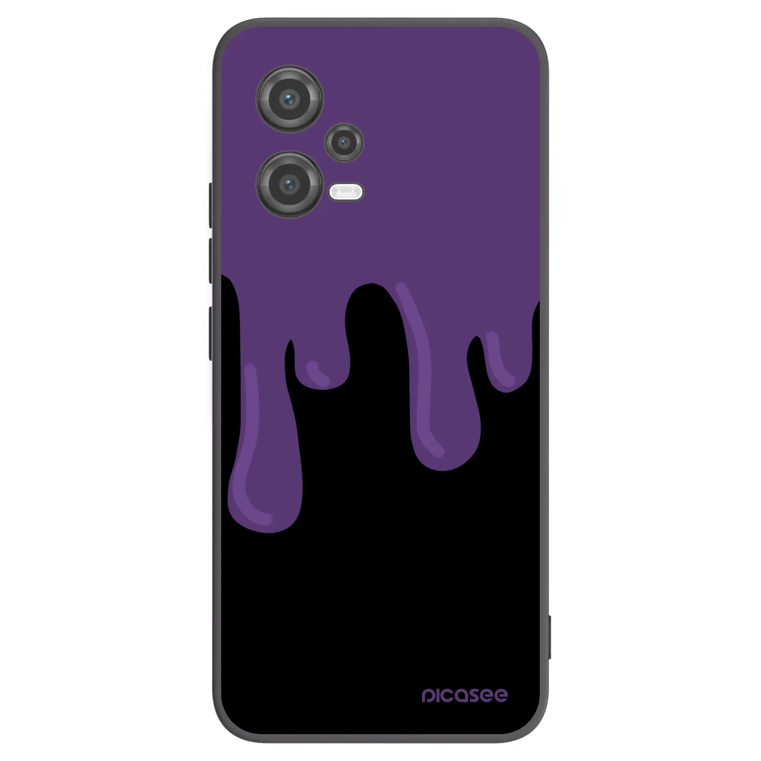 Picasee silikónový čierny obal pre Xiaomi Poco X5 - Purple spooky