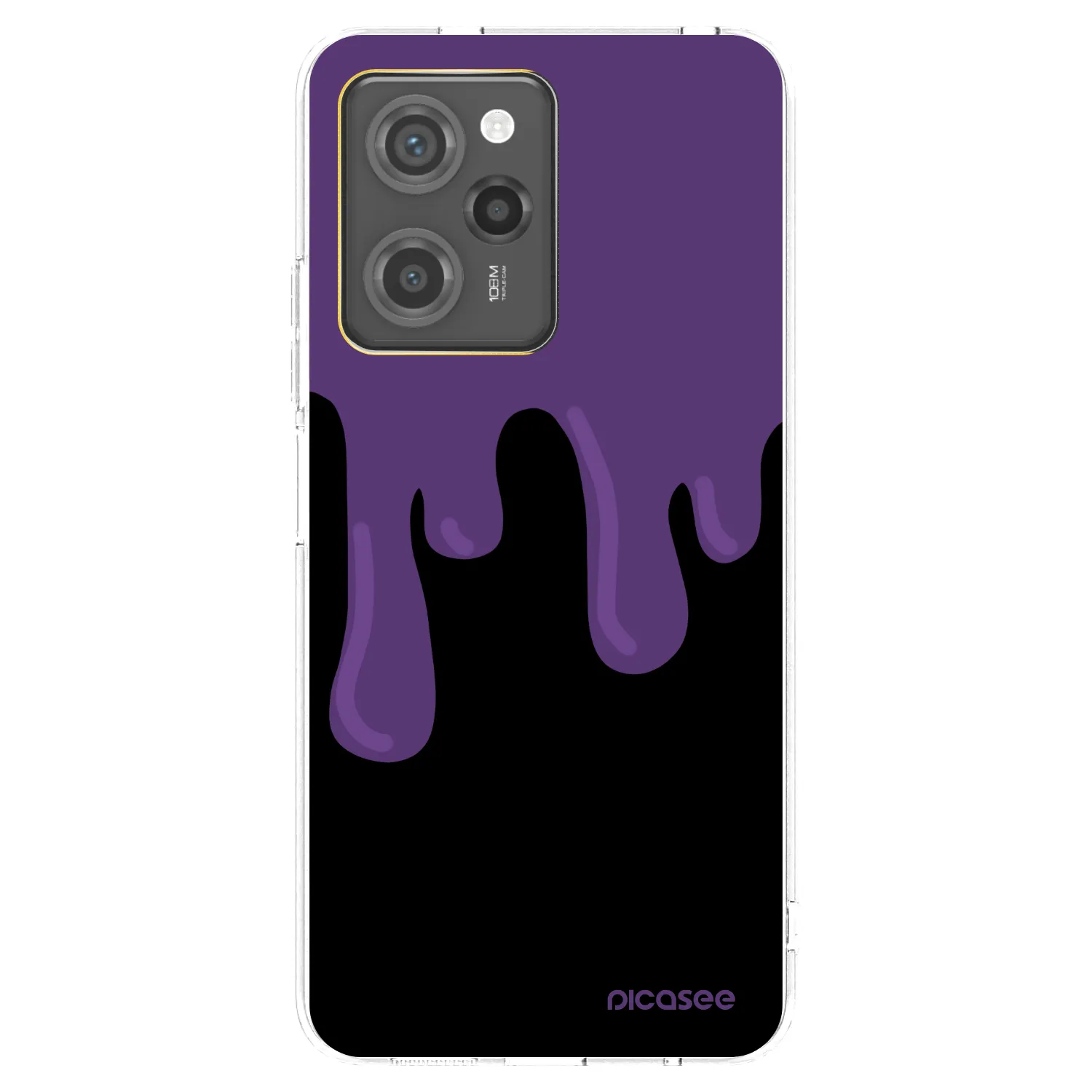 Picasee silikónový prehľadný obal pre Xiaomi Poco X5 Pro - Purple spooky