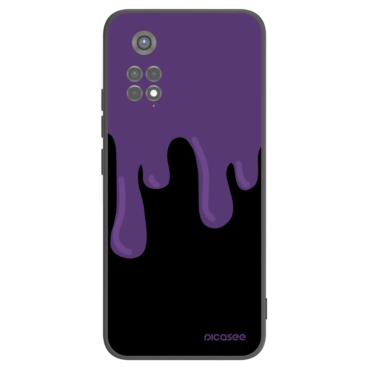 Picasee silikónový čierny obal pre Xiaomi Redmi Note 11S 5G - Purple spooky