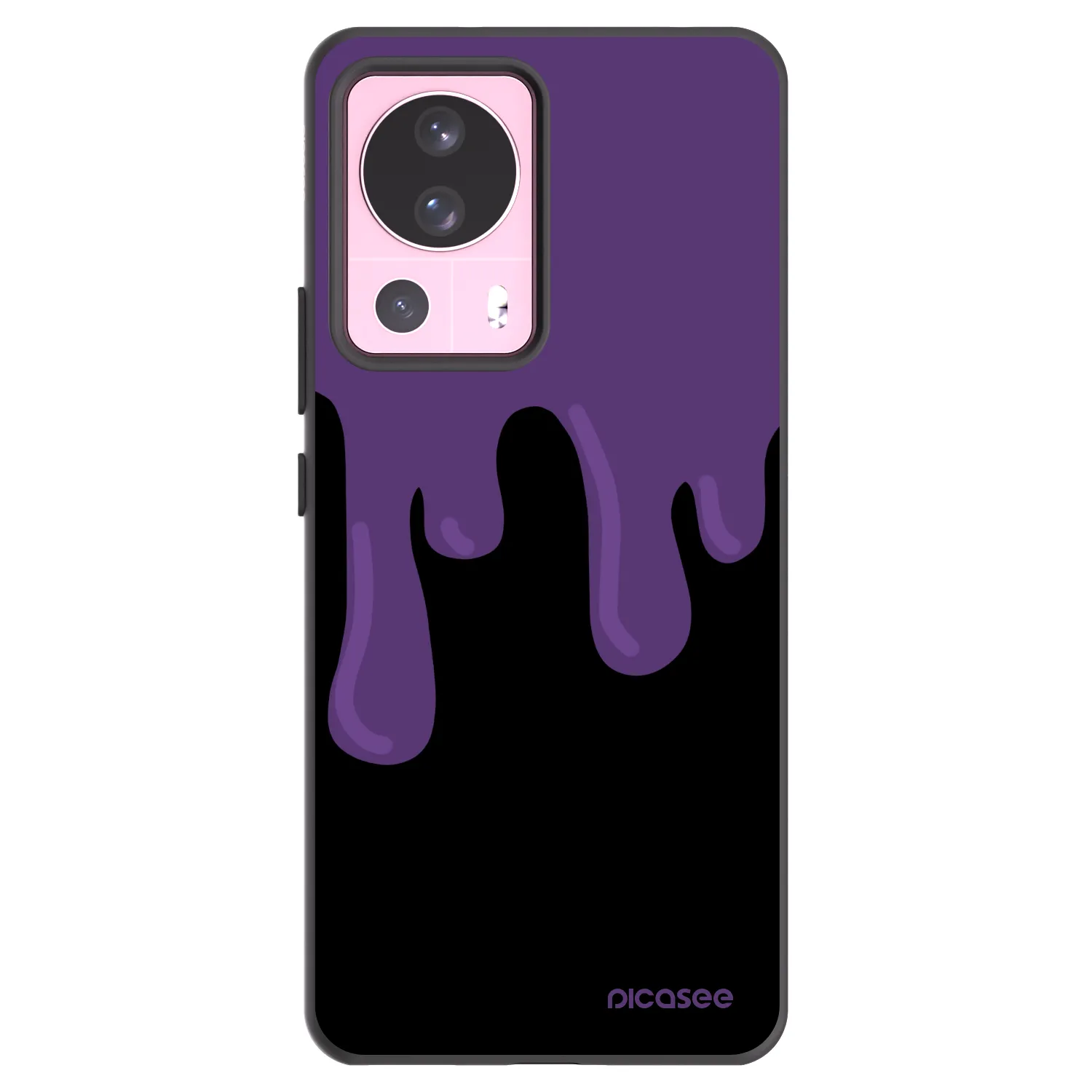Picasee silikónový čierny obal pre Xiaomi 13 Lite - Purple spooky