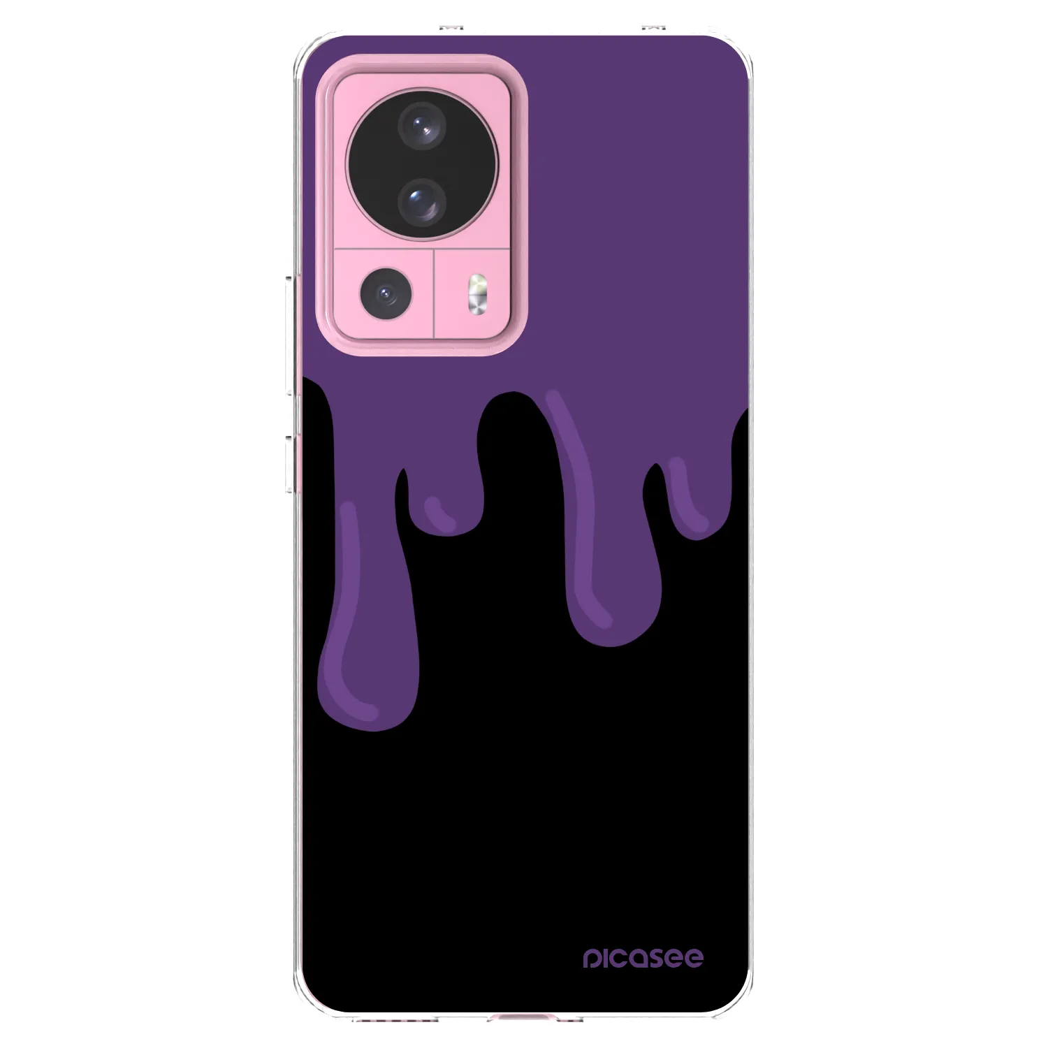 Picasee silikónový prehľadný obal pre Xiaomi 13 Lite - Purple spooky