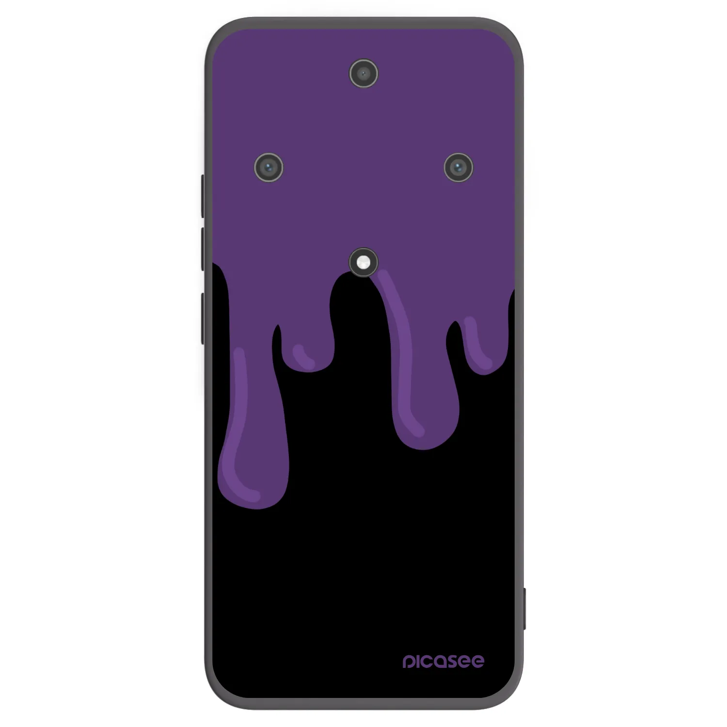 Picasee silikónový čierny obal pre Honor Magic5 Lite 5G - Purple spooky