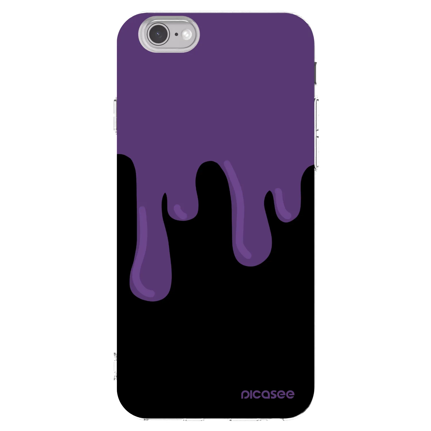 Picasee silikónový prehľadný obal pre Apple iPhone 6/6S - Purple spooky