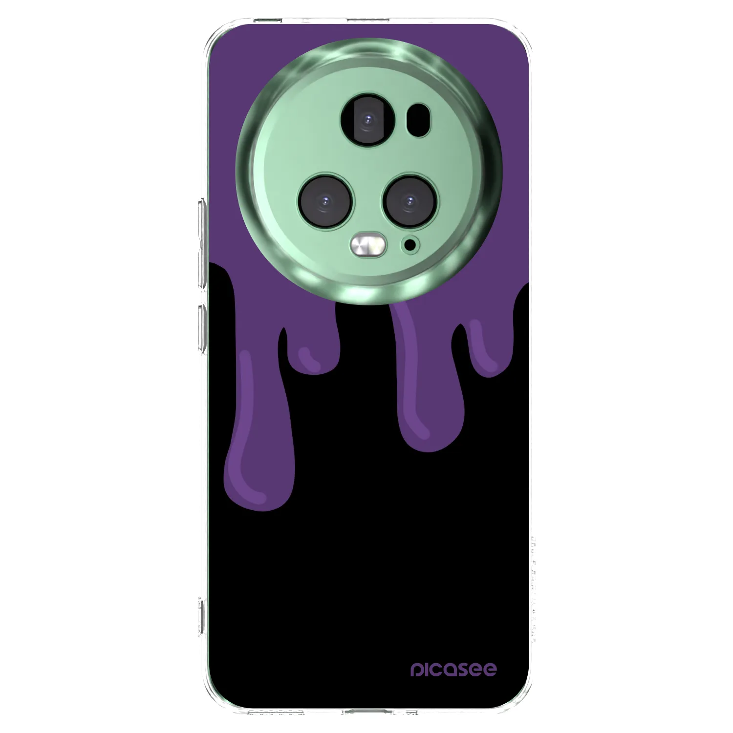 Picasee silikónový prehľadný obal pre Honor Magic5 Pro - Purple spooky