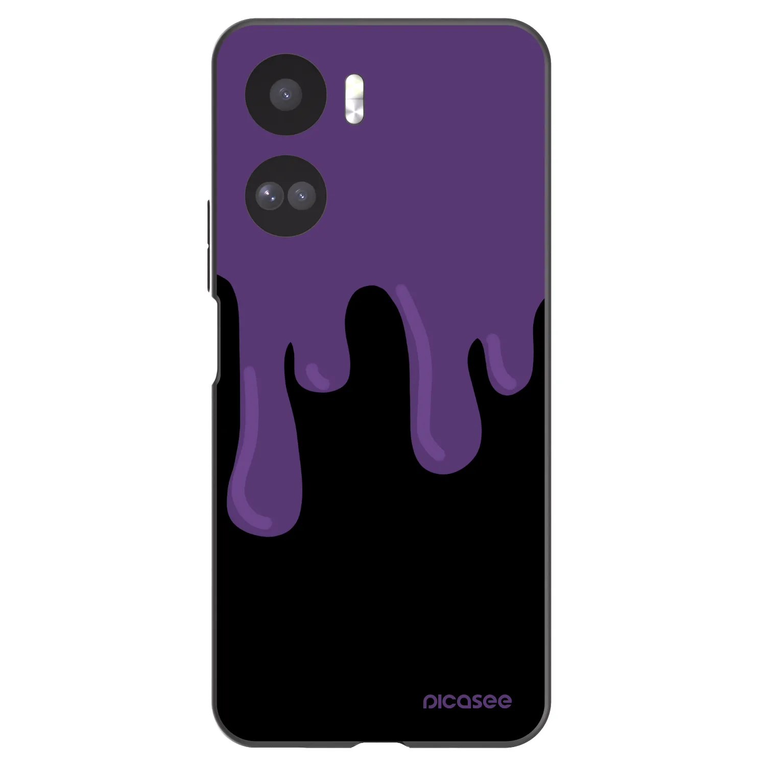 Picasee silikónový čierny obal pre Honor 90 Lite 5G - Purple spooky