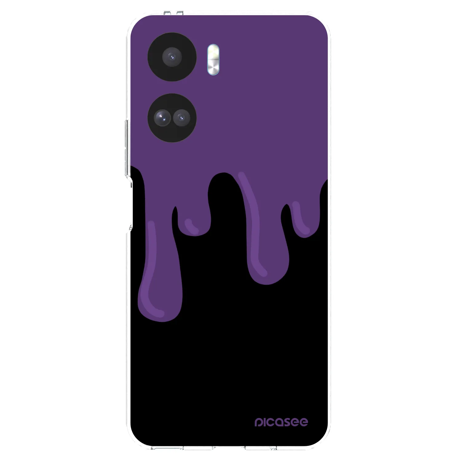 Picasee silikónový prehľadný obal pre Honor 90 Lite 5G - Purple spooky
