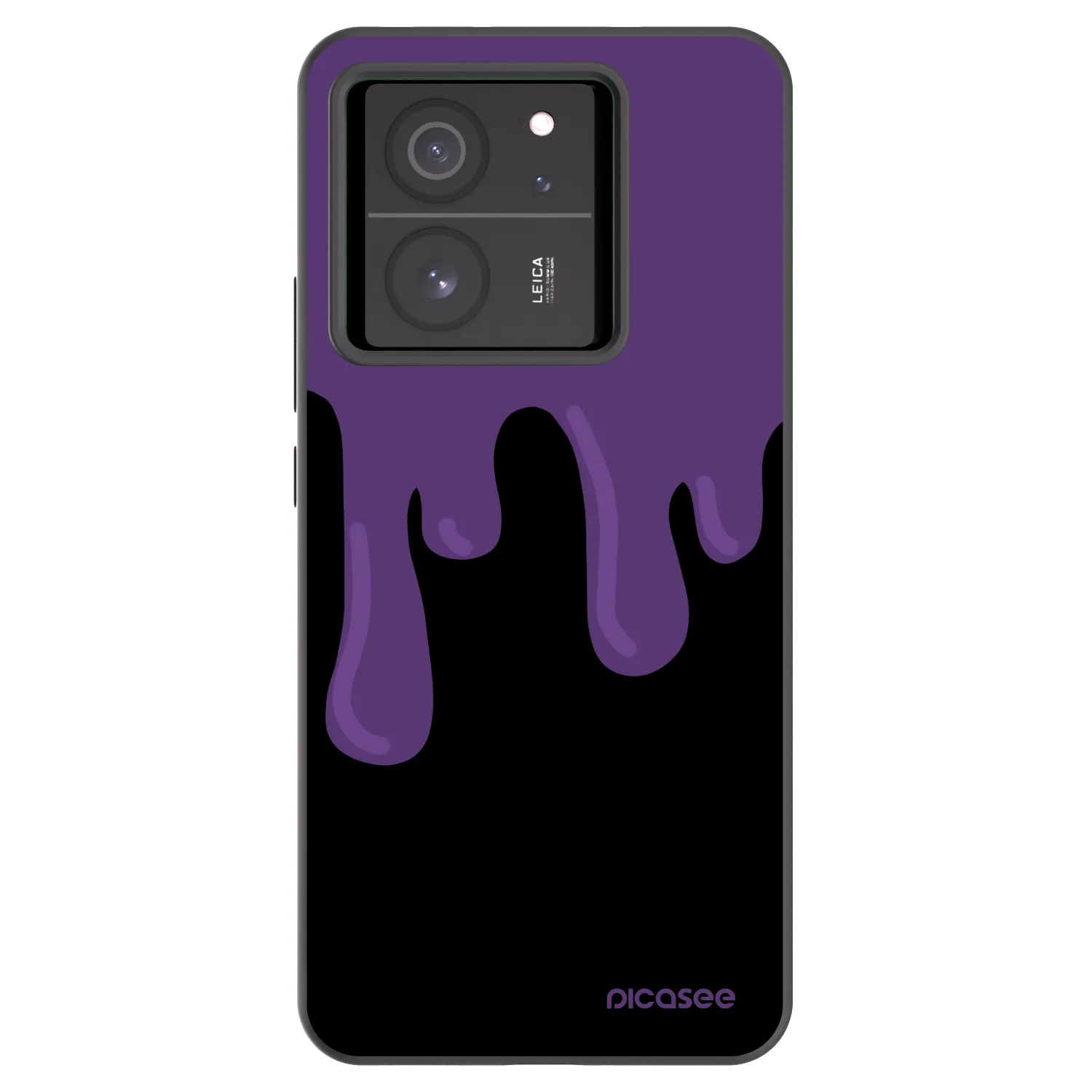 Picasee silikónový čierny obal pre Xiaomi 13T Pro - Purple spooky