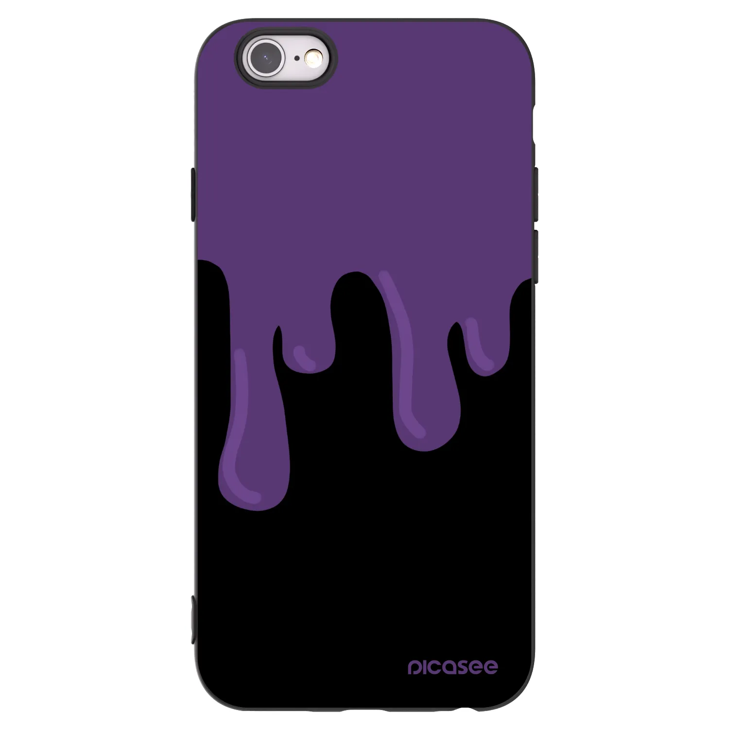 Picasee silikónový čierny obal pre Apple iPhone 6/6S - Purple spooky
