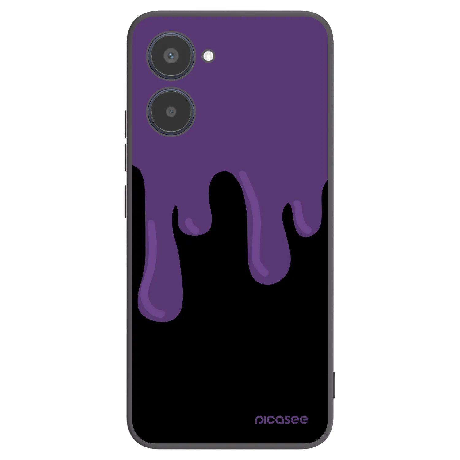 Picasee silikónový čierny obal pre Realme 10 4G - Purple spooky