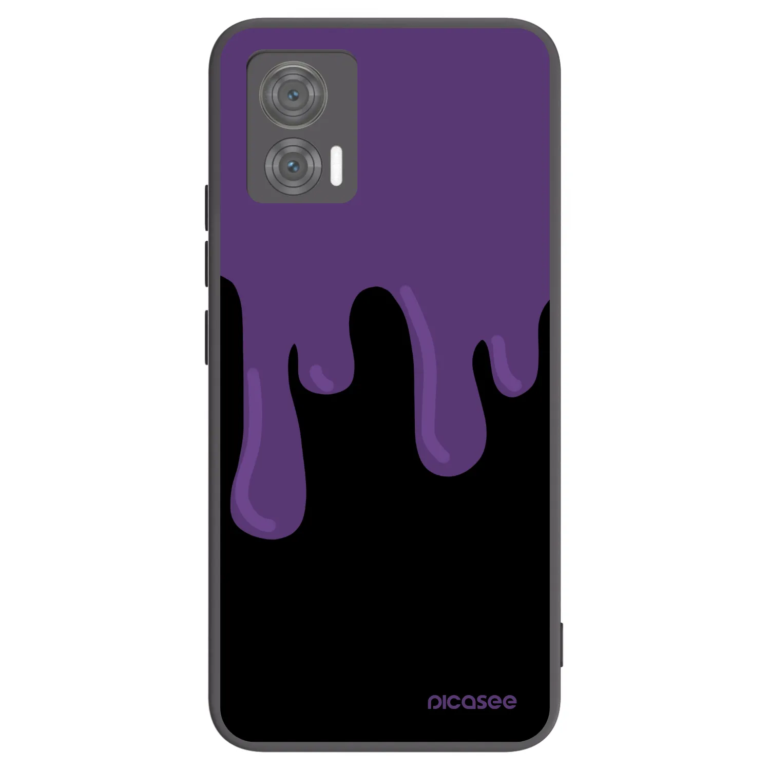 Picasee silikónový čierny obal pre Motorola Edge 30 Neo - Purple spooky