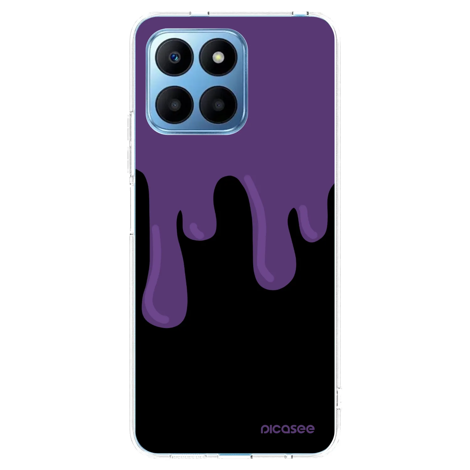 Picasee silikónový prehľadný obal pre Honor 70 Lite - Purple spooky