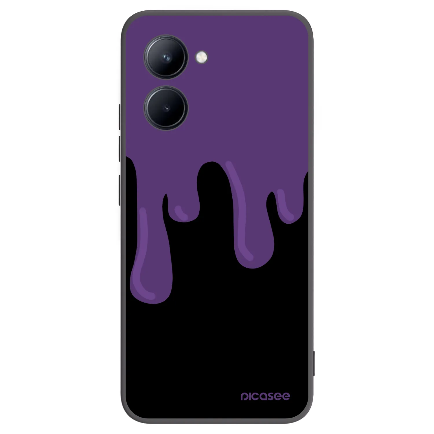 Picasee silikónový čierny obal pre Realme C33 (2023) - Purple spooky