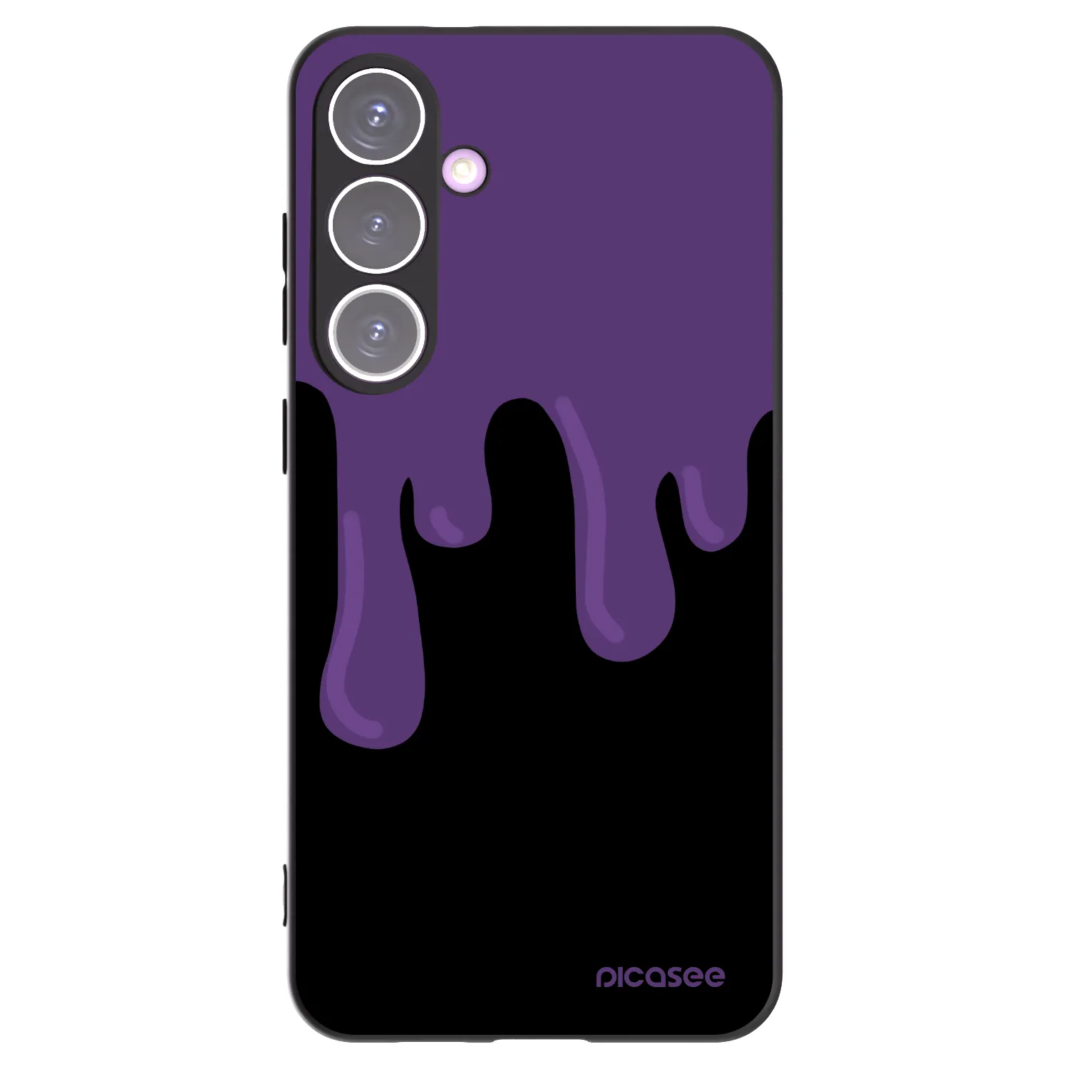 Picasee silikónový čierny obal pre Samsung Galaxy S24+ S926B 5G - Purple spooky