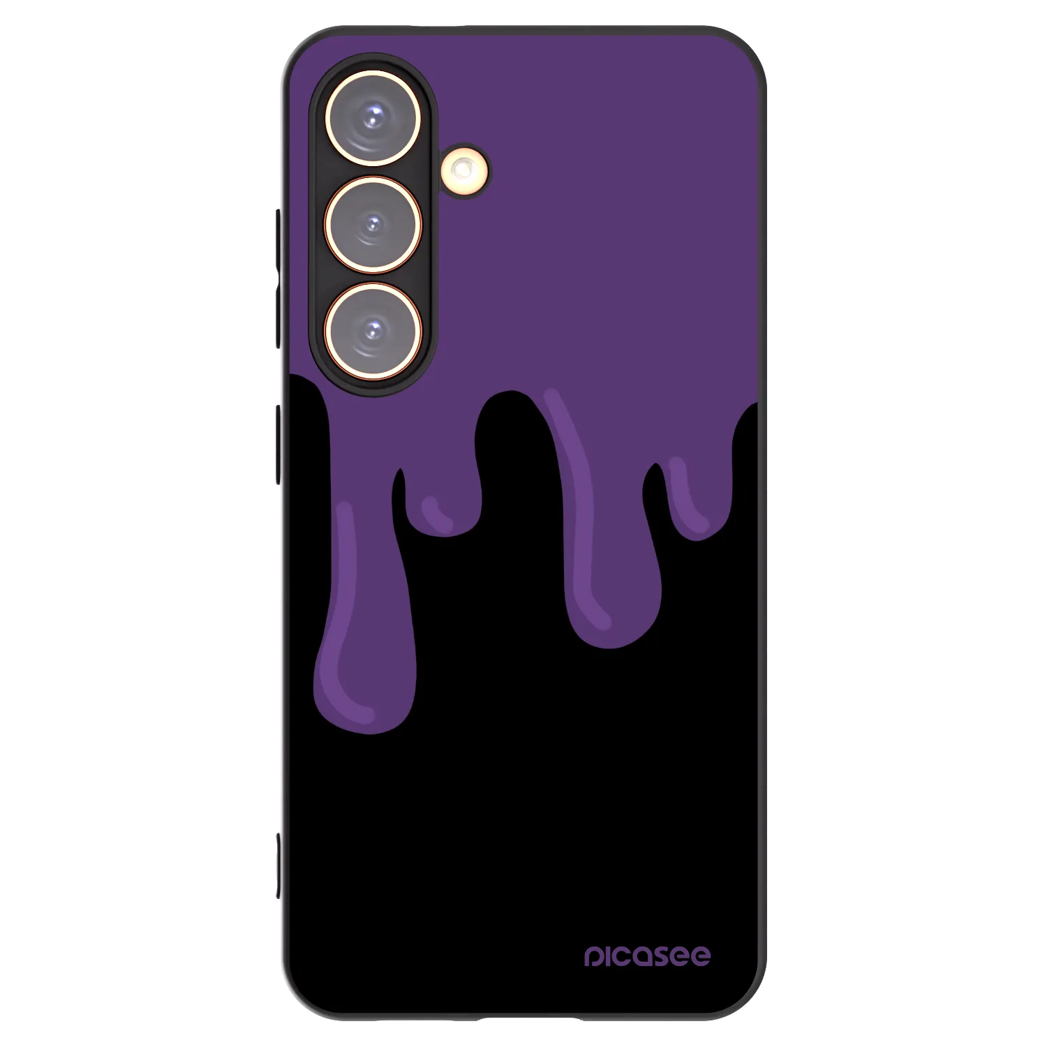 Picasee silikónový čierny obal pre Samsung Galaxy S24 S921B 5G - Purple spooky