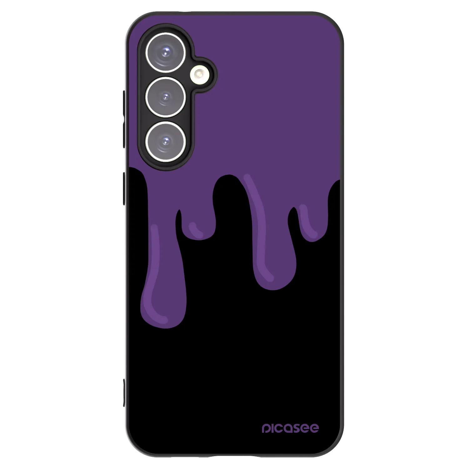 Picasee silikónový čierny obal pre Samsung Galaxy S23 FE S711B - Purple spooky