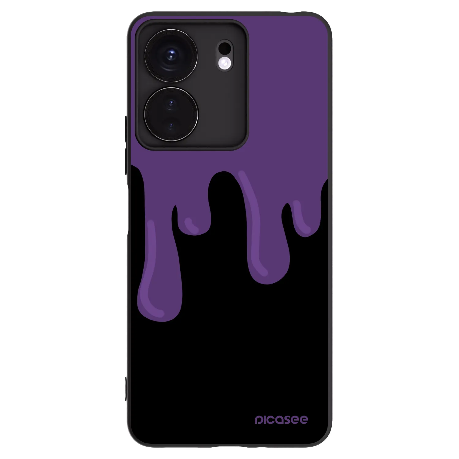 Picasee silikónový čierny obal pre Xiaomi Redmi 13C 4G - Purple spooky
