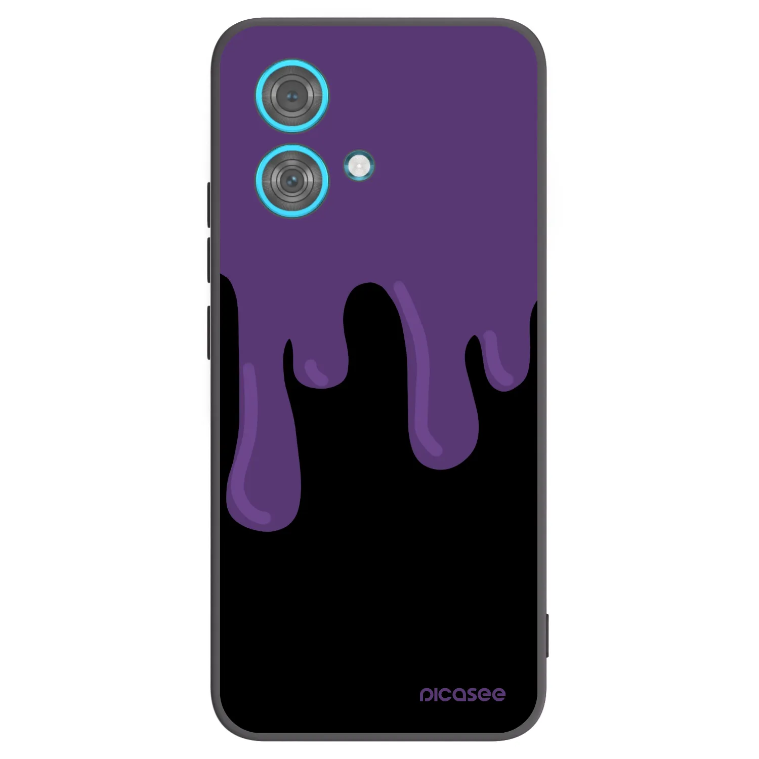 Picasee silikónový čierny obal pre Motorola Edge 40 Neo - Purple spooky
