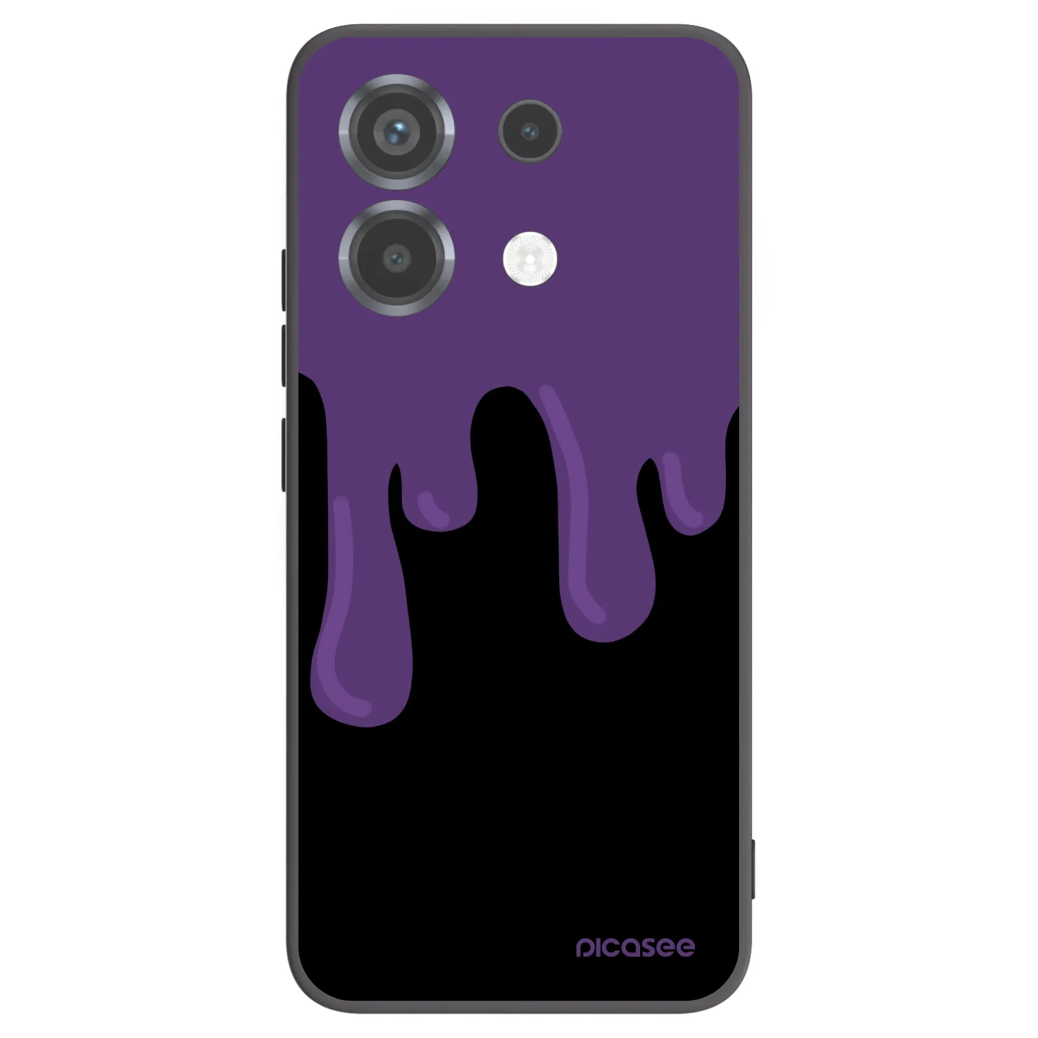 Picasee silikónový čierny obal pre Xiaomi Poco X6 - Purple spooky