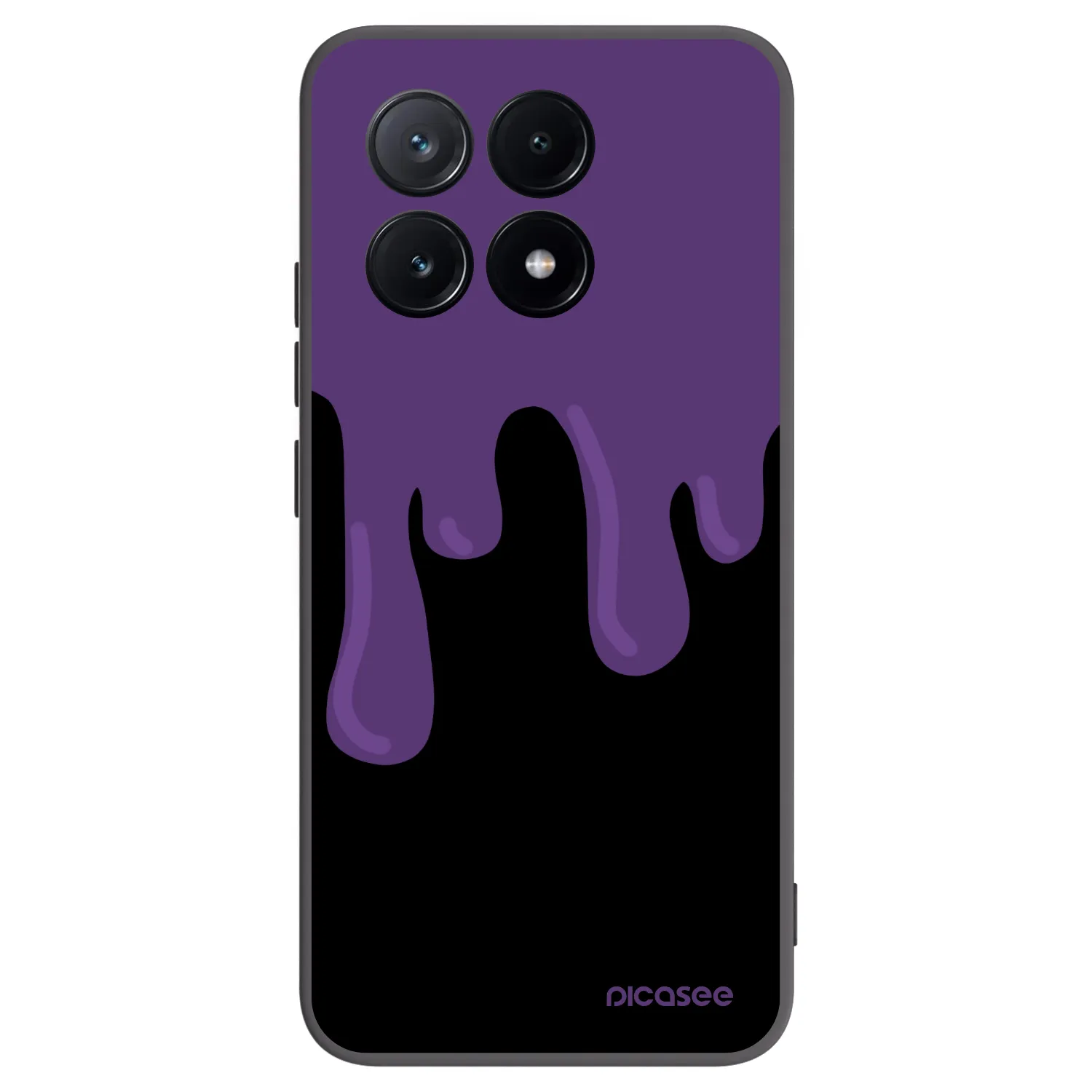 Picasee silikónový čierny obal pre Xiaomi Poco X6 Pro - Purple spooky