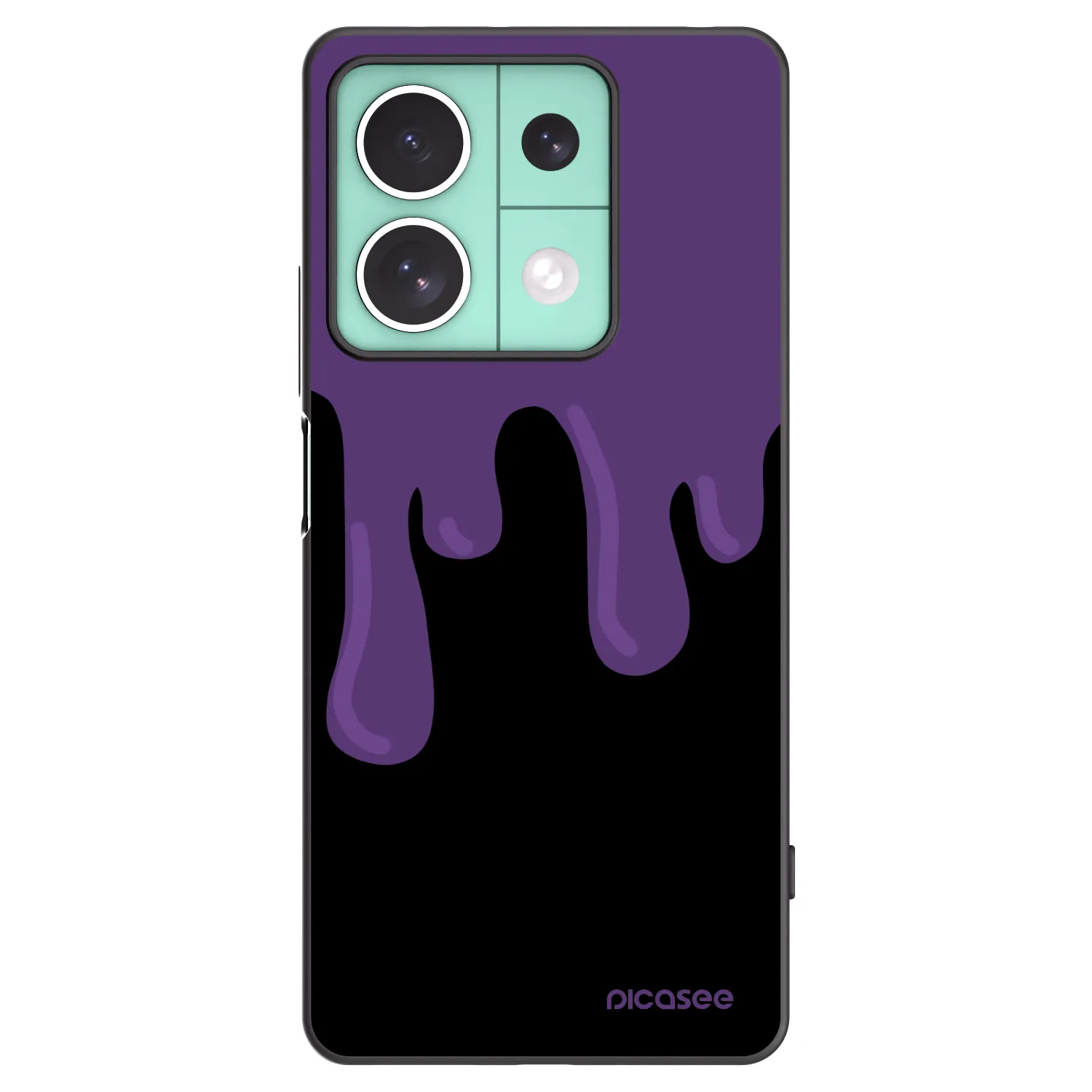 Picasee silikónový čierny obal pre Xiaomi Redmi Note 13 5G - Purple spooky