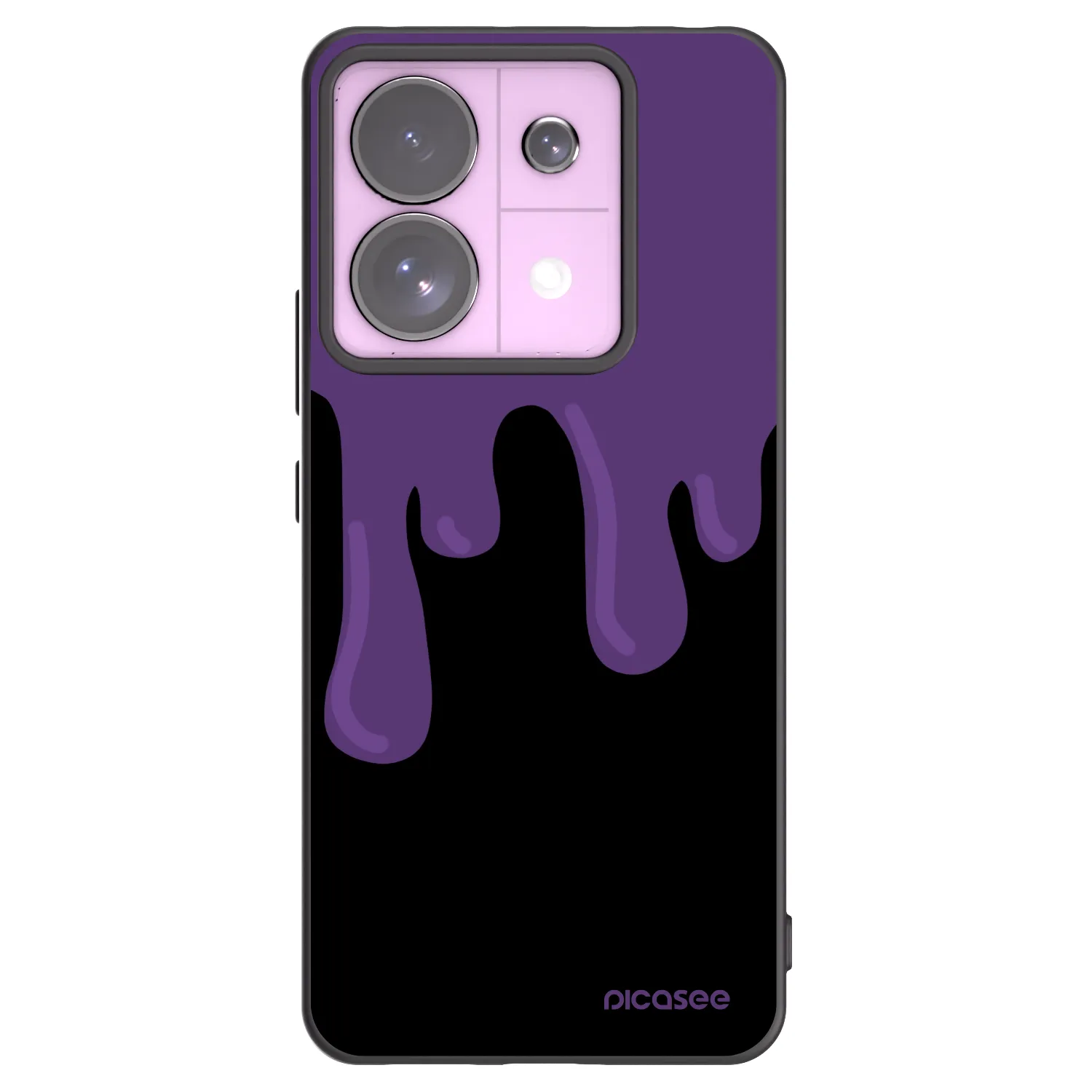 Picasee silikónový čierny obal pre Xiaomi Redmi Note 13 Pro 5G - Purple spooky