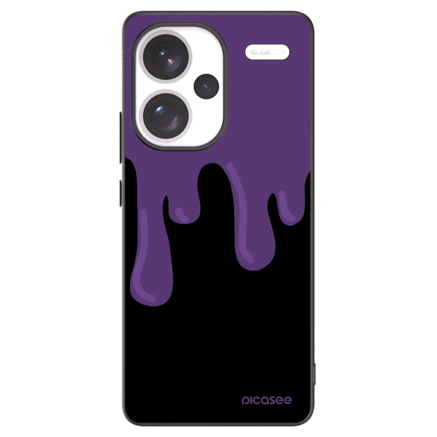 Picasee silikónový čierny obal pre Xiaomi Redmi Note 13 Pro+ 5G - Purple spooky