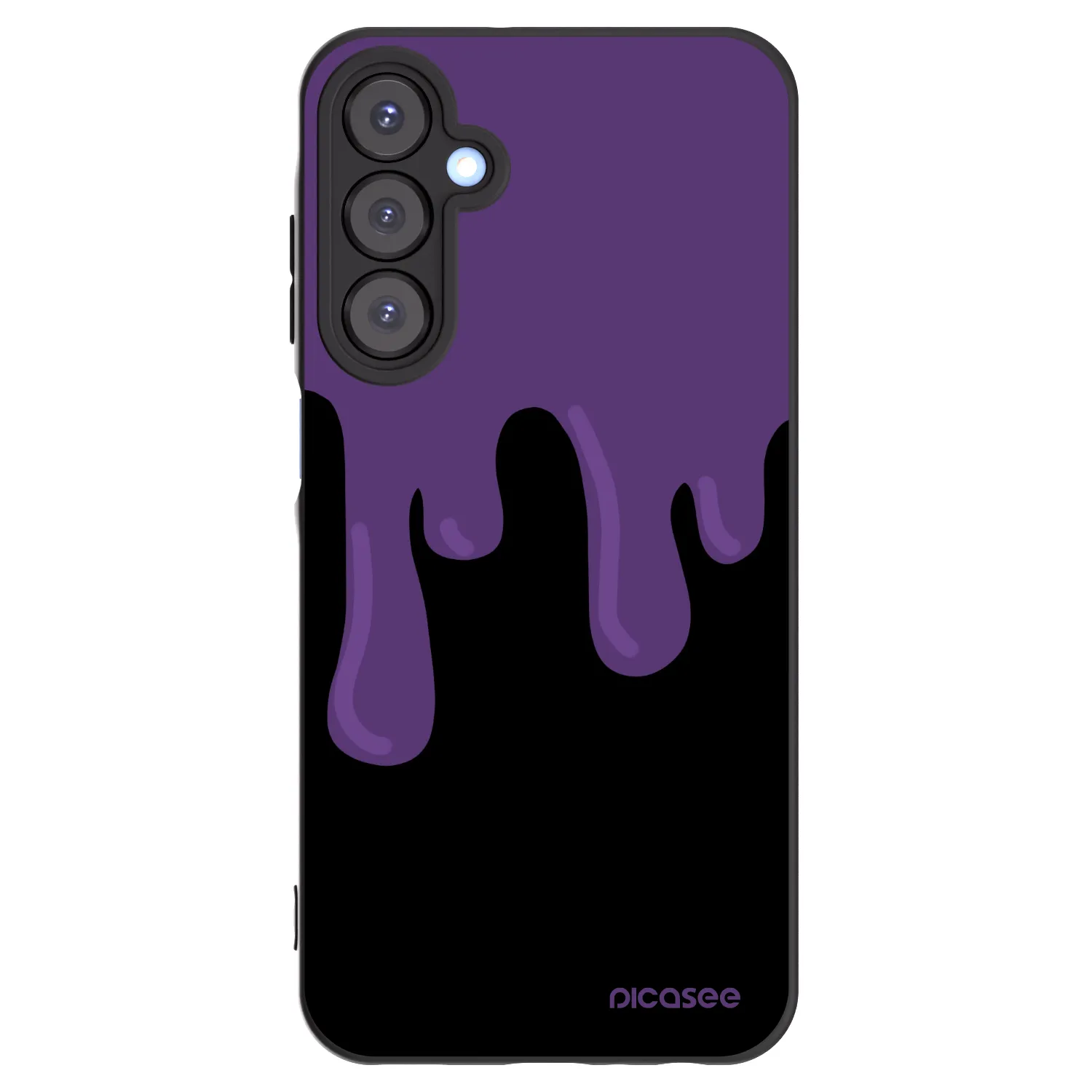 Picasee silikónový čierny obal pre Samsung Galaxy A25 A256B 5G - Purple spooky